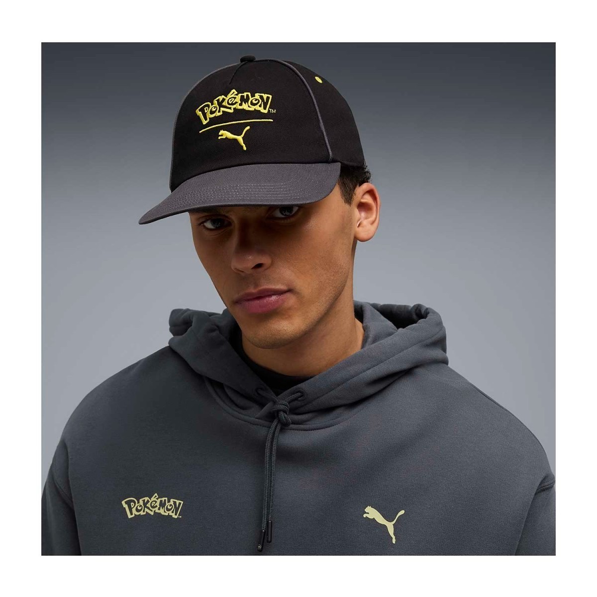PUMA x Pokémon Pikachu Dad Hat Black Adjustable Cap One Size Adult