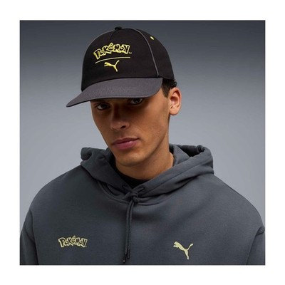 PUMA x Pokémon Pikachu Dad Hat Black Adjustable Cap One Size Adult