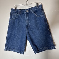 Vintage Wrangler Denim Shorts Men's 32 Blue Carpenter