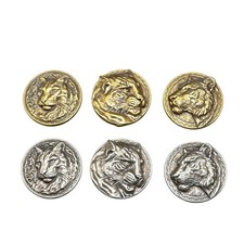 Solid Brass White Copper Cat Tiger Conchos Screw Back DIY Leather Craft