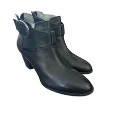 Vionic Rory Ankle Boots Booties Shoes Black Leather Womens Size 9