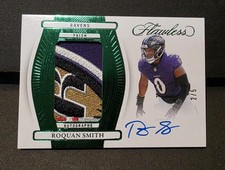 2024 Flawless Roquan Smith Logo Patch Auto Emerald /5