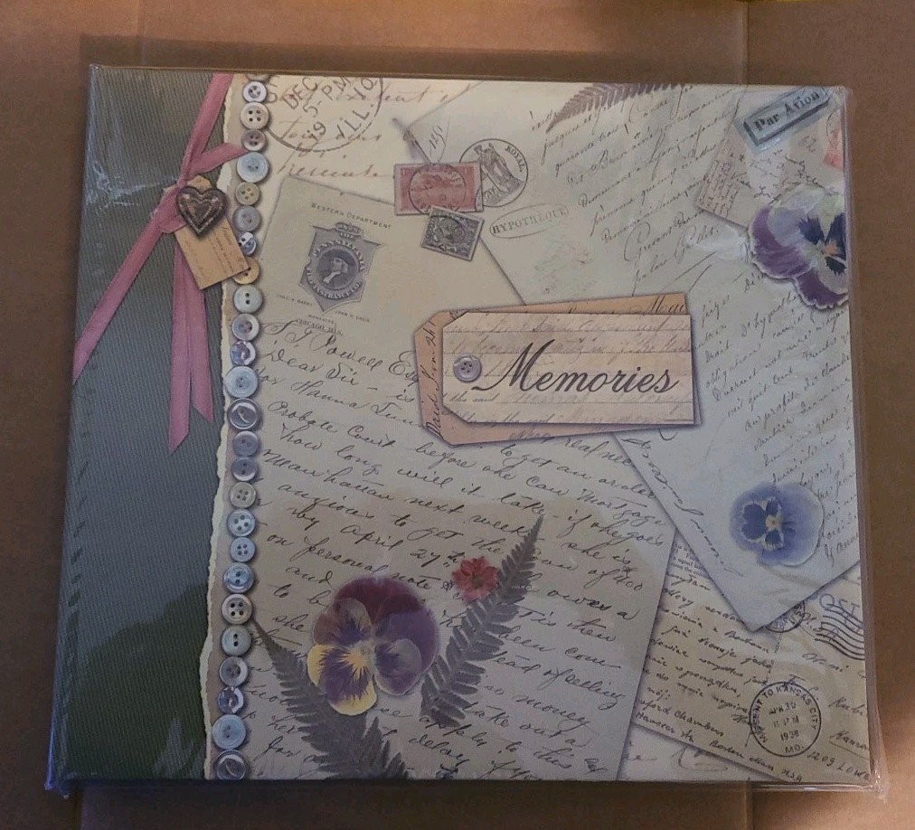 K & Company Scrapbook Album 12x12 & Life's Journey Stamps Lot 