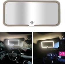 Car Sun Visor Mirror Clip On Vanity Mirror Makeup Sun Shading Led Mirror