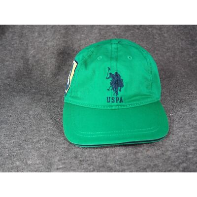 Us Polo Assn Hat Cap Adjustable Green blue Horse and number Mens Women  EUC
