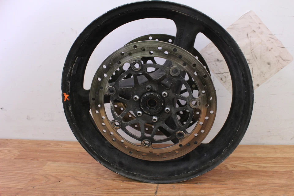 Honda CBR600 1999 F4 CBR 600 F4 conjunto de rueda delantera con disco de freno/rotor Foto 2 de 4