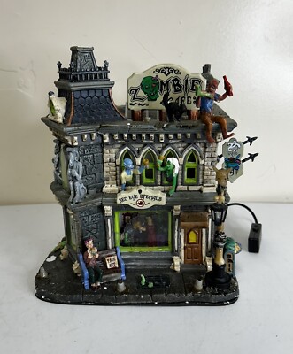Lemax Spooky Town Halloween Zombie's Cafe Village Building 65346