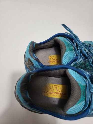 LA SPORTIVA Ultra Raptor Womens US 7 EU 38 Ink/Topaz Blue Trail Running Shoes - Picture 7 of 11