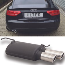 Ulter Sportauspuff Endschalldämpfer Audi A5 Sportback 2.0l TDI Bj. 09-11 2x70mm