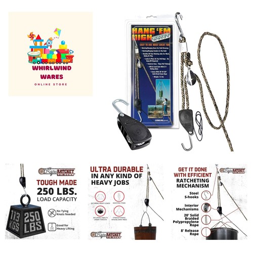 Rope Ratchet Hang 'em High Hoist