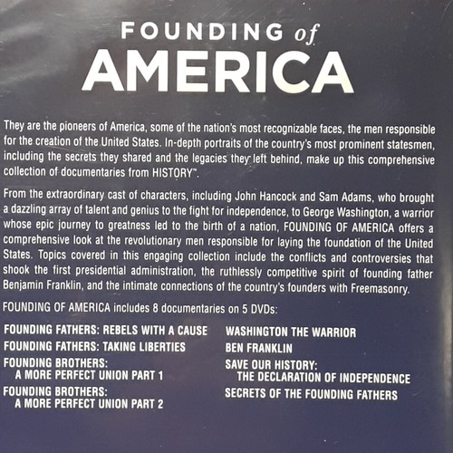 Founding of America 8 Dokumentarfilmsammlung gebraucht 5-DVD American History Kanal - Bild 5 von 9