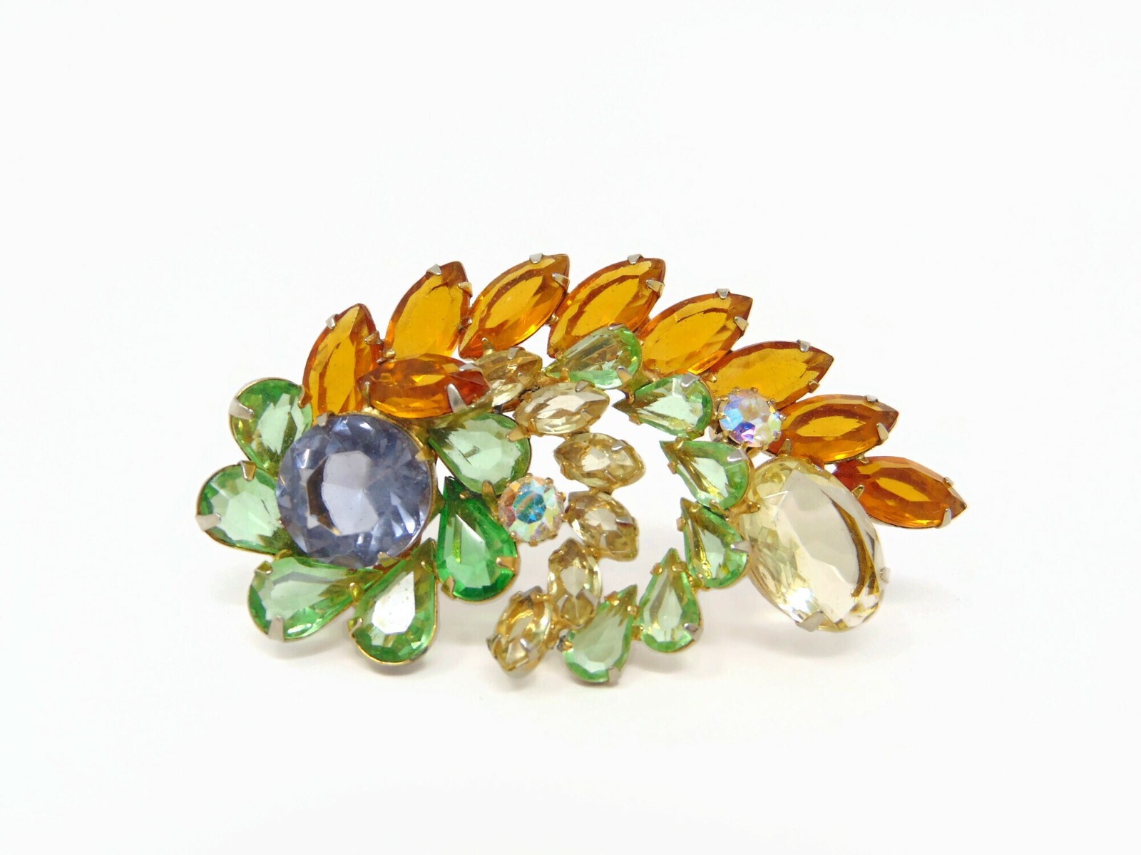 Multicolor Open Back Rhinestone Brooch Outstandin… - image 7