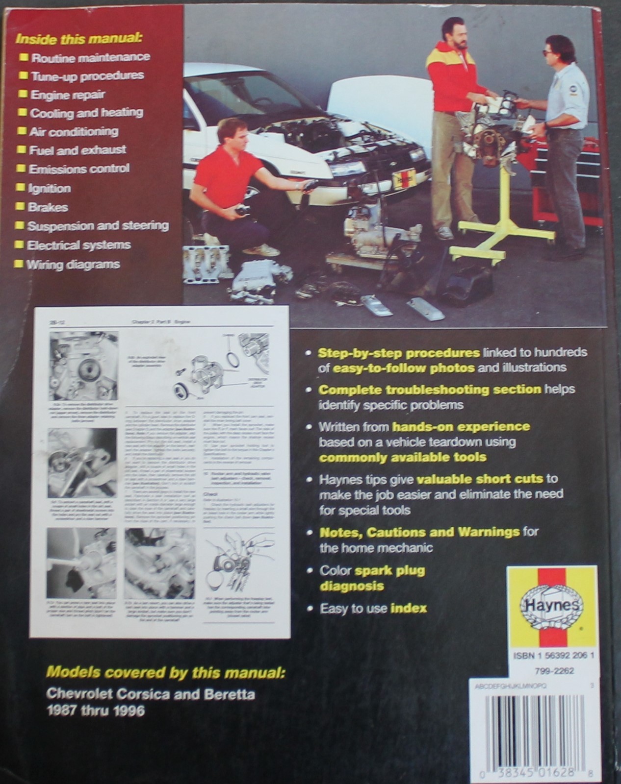 1987 to 1996 Chevrolet Corsica Beretta Haynes Repair Service Manual 24032 |  eBay