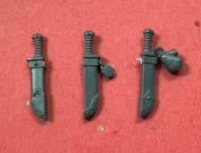 NEW Space Wolves GREY HUNTERS 3 X DAGGAR in SCABARD  - Bits 40K