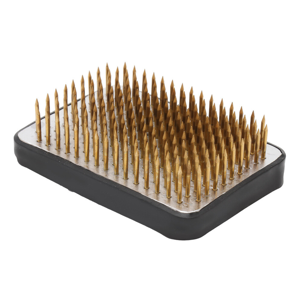 Flower Arrangement Copper Square Vase Floral Frog Pin Holder Japanese