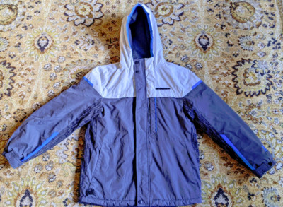 E79) KIDS ZERO XPOSUR HOODED WINTER COAT 14/16 VERY NICE USED