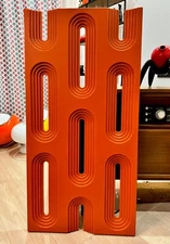 Panel Decor Modern Wall Space Age Style Panel Groovy  Mid-century Style Decor