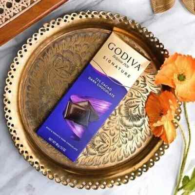 Godiva Signature 72% Cacao Dark Chocolate 90g FREE SHIPPING WORLD