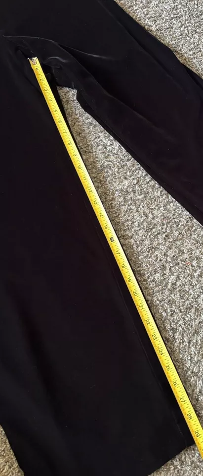 Traje pantalón de terciopelo floral Talbots negro para mujer traje formal/de negocios 2 piezas talla 16 Foto 3 de 4