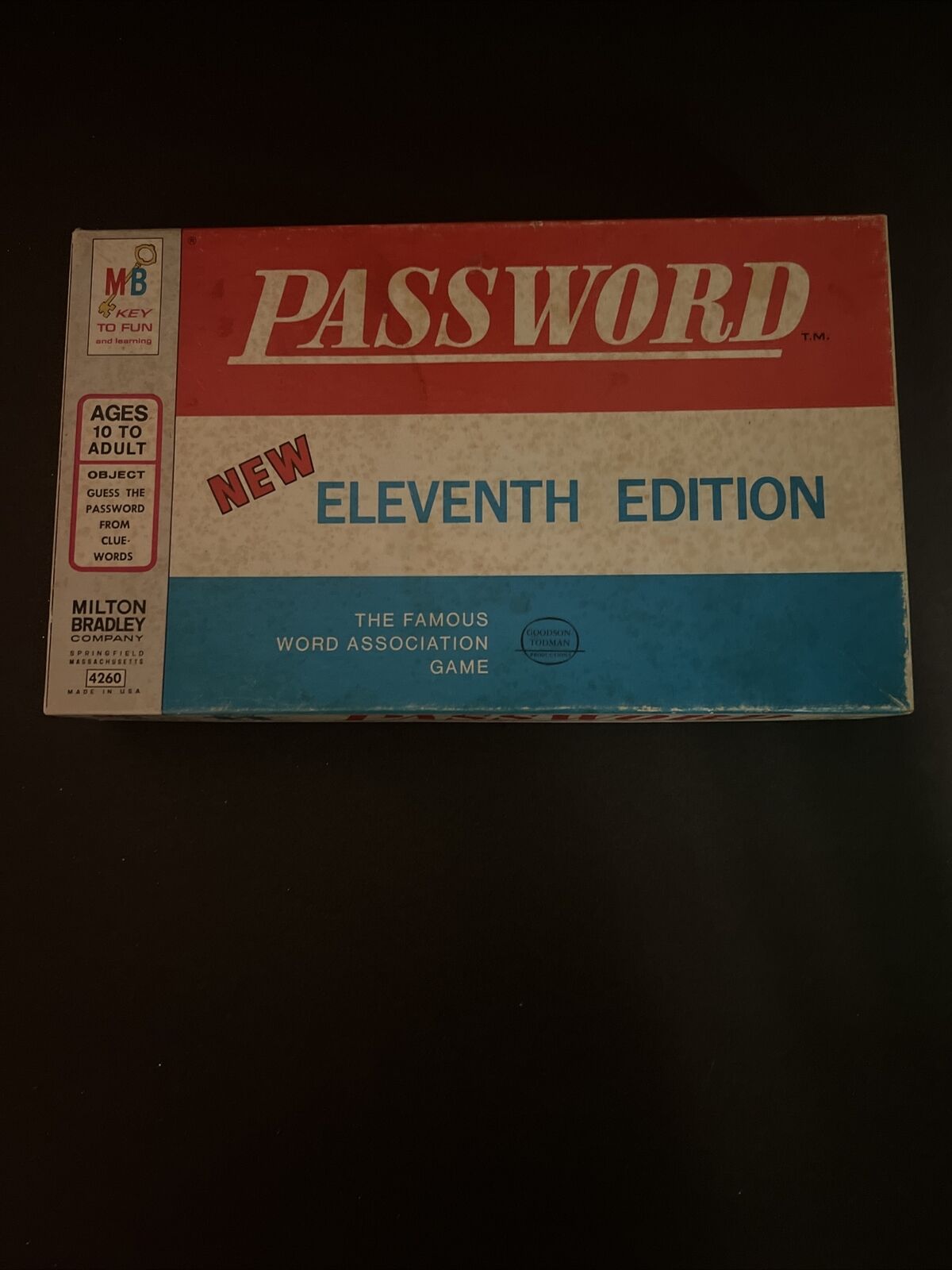 Password Game 11th Edition - 1969 - Milton Bradley - Great