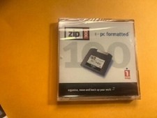 Iomega Zip Disk 100 MB New IBM Formatted With hard case