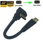 Ultra Short Angled Mini HDMI to Mini HDMI Cable 15cm 4Kx2K@60Hz HDMI Type C Cord