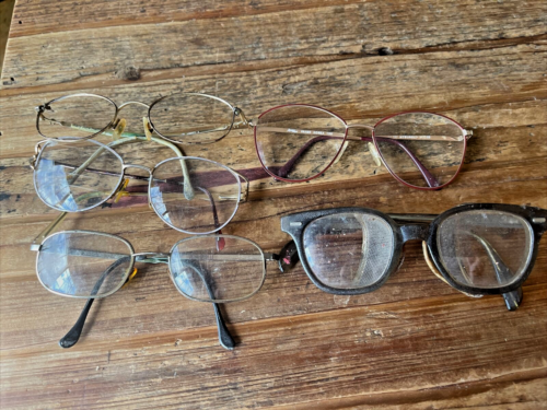 Vintage Eyeglasses Spectacles Wire Frame Parts or Repair lot / Steam Punk - Picture 1 of 6