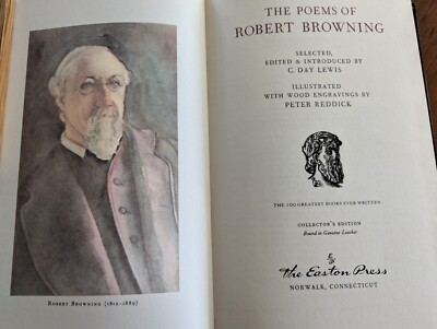  THE POEMS OF ROBERT BROWNING, THE 100 GREATEST BOOKS EVER WRITTEN, 22kt Gold