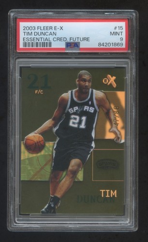 Tim Duncan [Future] #15 2003 Fleer E-X card