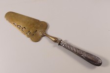 Gro&szlig;er Heber Silber Tortenheber um 1900 Floral wohl Frankreich