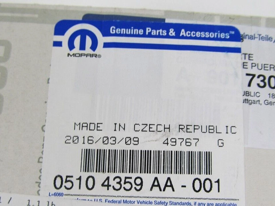 02-06 DODGE FREIGHTLINER SPRINTER 2500 3500 RIGHT SLIDING DOOR LATCH MOPAR OEM - Imagem 4 de 4