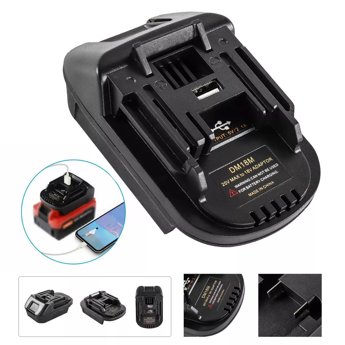 Dm18m 2025 battery adapter