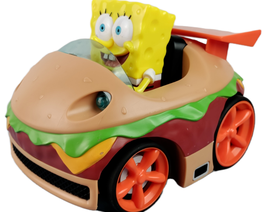 SpongeBob RC NO Remote Radio Control Krabby Patty Burger Car Action Vehicle Race
