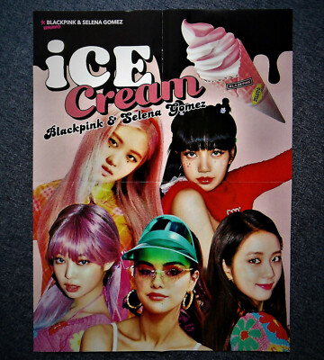 Poster BLACKPINK & Selena Gomez # ''Ice Cream'' im A2 Format