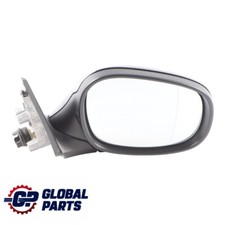 BMW 1 Series 1 E87 LCI Heated Outside Right Wing Mirror O/S Schwarz 2 Black 668