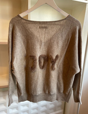 Max & Moi Pullover ''Joy'' taupe Wolle Kaschmir Mischung Fr36 UK8
