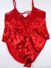 Victoria's Secret VTG 80s-90s Gold Label Satin Cami Tap Pants Shorts Set MEDIUM