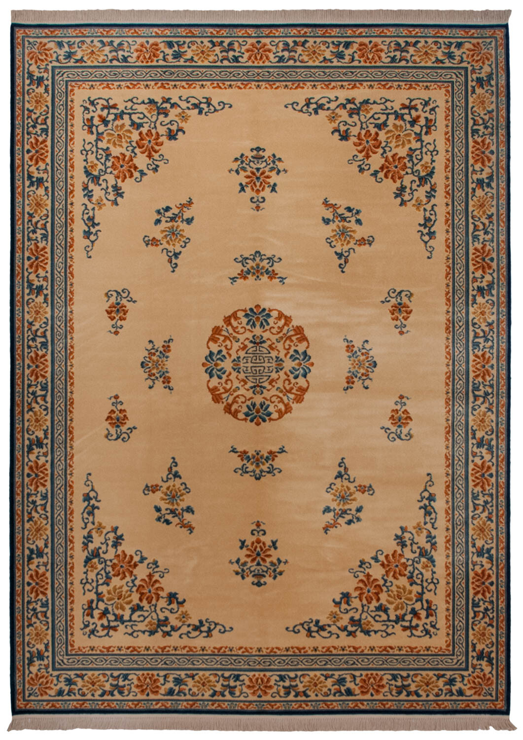 10x14 KARASTAN 718 Chinese Peking design Ivory, Blue & Gold Rug eBay