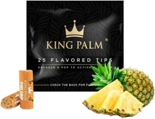 King Palm | Flavored Filter Tips | 7mm | Pine Terpene | 25 Pack | Rolling Tips