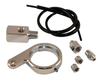 #ad #ad Chrome Oil Pressure Gauge Mount Bracket Kit For 99 17 Harley Twin Cam 85212 $49.45