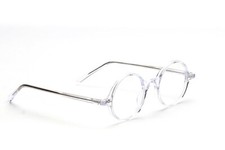Runde Brille Klassiker Fassung Klar, Transparent in 40mm, 42mm, 44mm, 46 mm