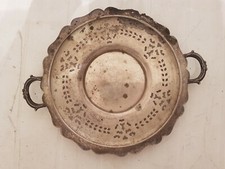 Vintage Silverplated Decorative Plate with Handles