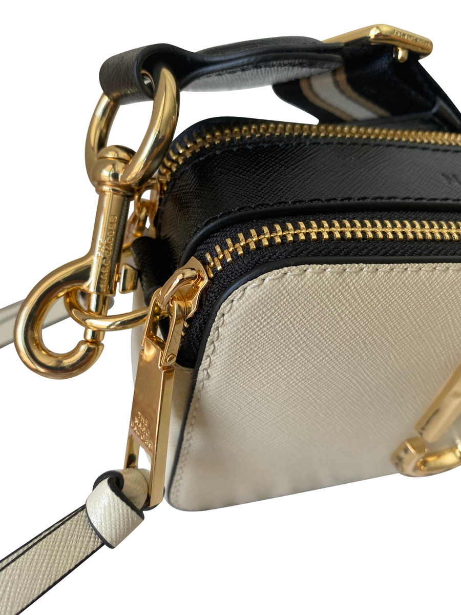 Marc Jacobs The Snapshot New White Cloud Multi Leather Camera Bag