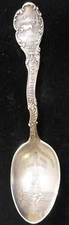 Soldiers & Sailor Monument, Indiana Sterling Souvenir Spoon By Shepard Mfg
