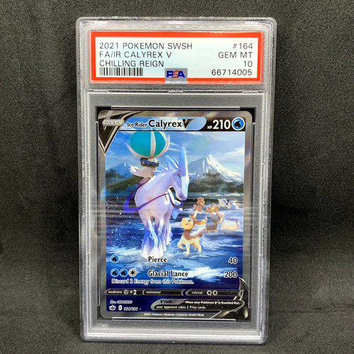 Ice Rider Calyrex V graded PSA 10 for sale on eBay
