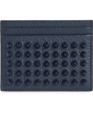 New Authentic Christian Louboutin Leather Wallet Card Holder Kios