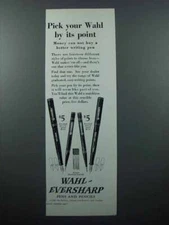 1928 Wahl-Eversharp Pen & Pencil Ad - Its Point
