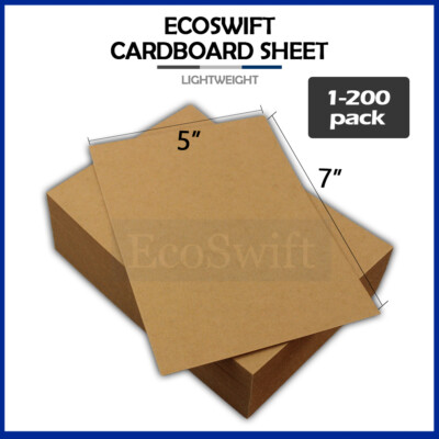 1-200 ''EcoSwift'' Chipboard Cardboard Craft Scrapbook Photo Pads Sheets 5'' x 7''