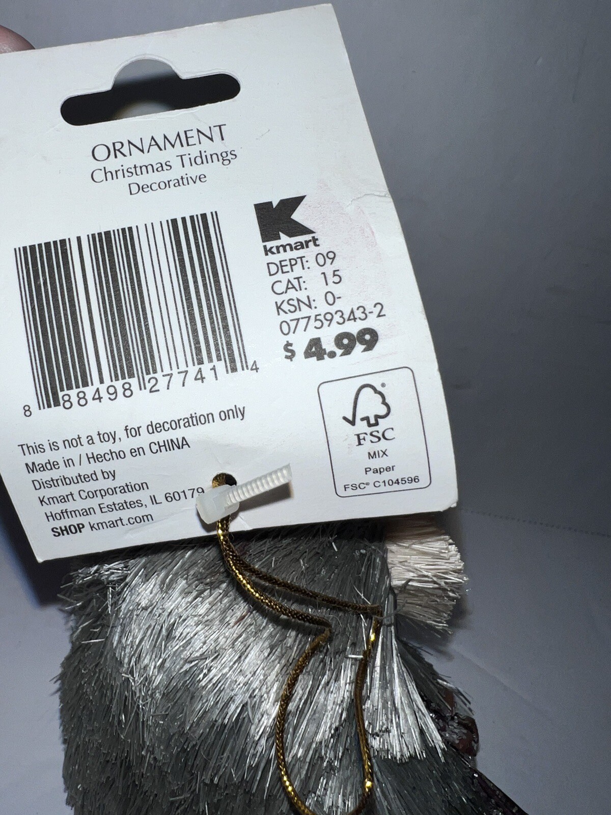 Jaclyn Smith Collection..Winter Woodland Owl Tree Ornament Kmart NWT NOS eBay