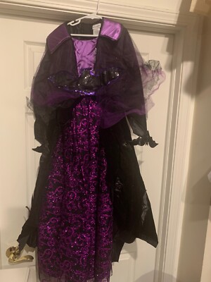 NWOT Chasing Fireflies Wishcraft Bat Queen Princess Costume Gown Child Size 12